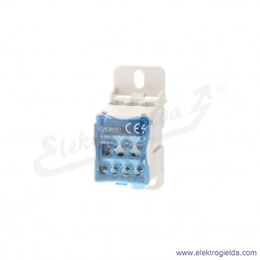 Blok rozdzielczy OR-LZ-8200/80 1x wejście 16mm2, wyjścia 4x6..16mm2 Blok rozdzielczy OR-LZ-8200/80 1x wejście 16mm2, wyjścia 4x6..16mm2