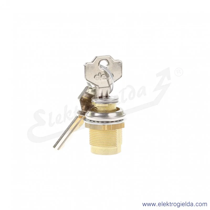 Zamek z kluczem 421415 CS.20-32-20 do otworu 19mm, odległość rygla od kołnierza 20mm