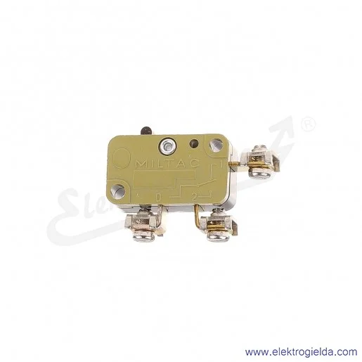 Wyłącznik krańcowy miniaturowy XFD7 Z43 P Miltac 10A styk przełączny, podłączenie śrubowe, popychacz z tworzywa Wyłącznik krańcowy miniaturowy XFD7 Z43 P Miltac 10A styk przełączny, podłączenie śrubowe, popychacz z tworzywa
