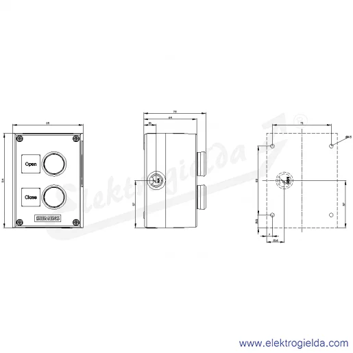 Rysunek wymiarowy