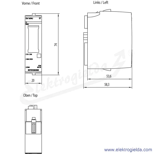 Rysunek wymiarowy