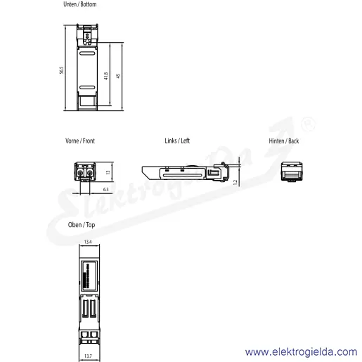 Rysunek wymiarowy