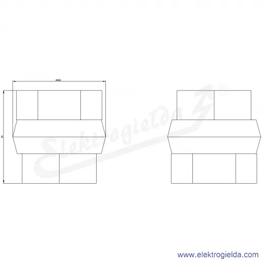 Rysunek wymiarowy Rysunek wymiarowy