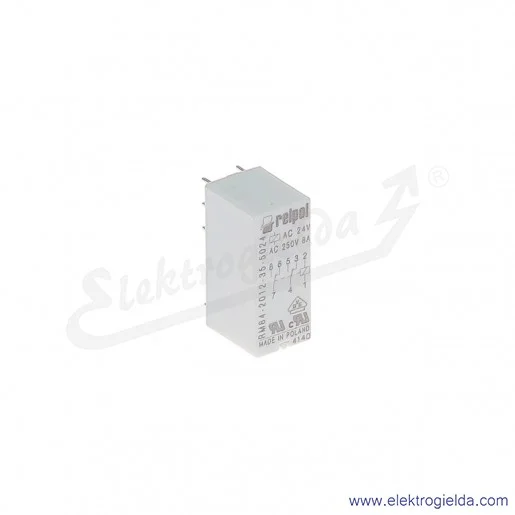 Przekaźnik miniaturowy RM84-2012-35-5024 2P 24VAC do gniazd i obwodów drukowanych