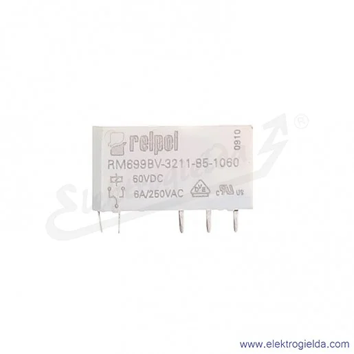 Przekaźnik miniaturowy RM699BV-3211-85-1060 1P 60VDC do gniazd i obwodów drukowanych styki złocone