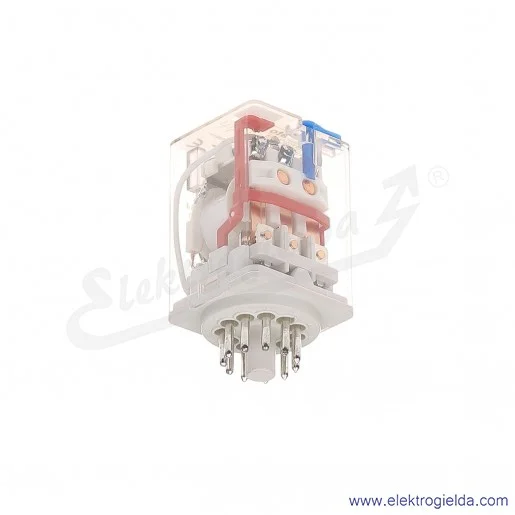 Przekaźnik elektromagnetyczny HR703CD110 3P 10A 110VDC wskaźnik LED, przycisk mechaniczny