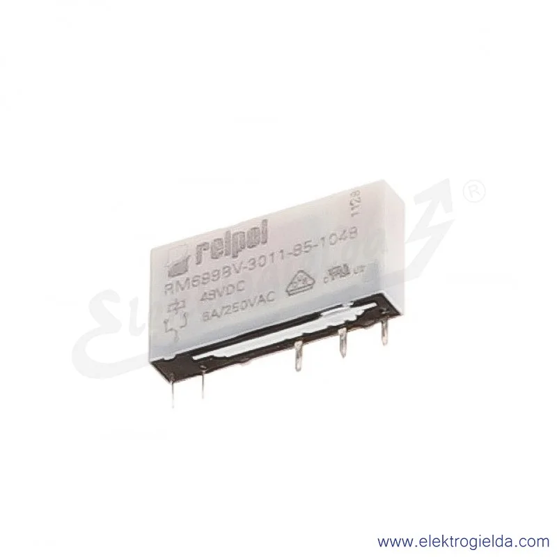 Przekaźnik miniaturowy RM699BV-3011-85-1048 1P 48VDC do gniazd i obwodów drukowanych