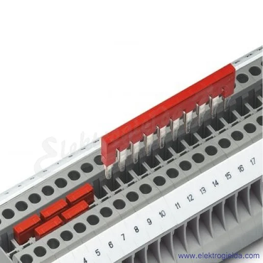 Mostek wtykowy 3030190, FBS 5-5, czerwony, 5.2mm