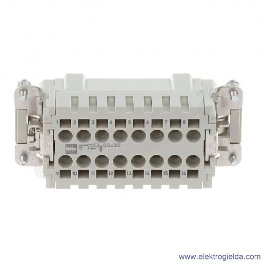 Złącze męskie HDC 09330162616, HAN 16ES-M, 16P