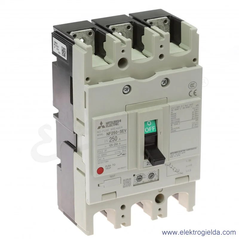 Wyłącznik NF250-SEV, 3P, 125-250A