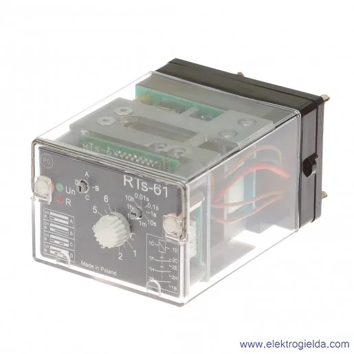 Przekaźnik czasowy 603-101-01-031, RTS61, 230VAC/DC