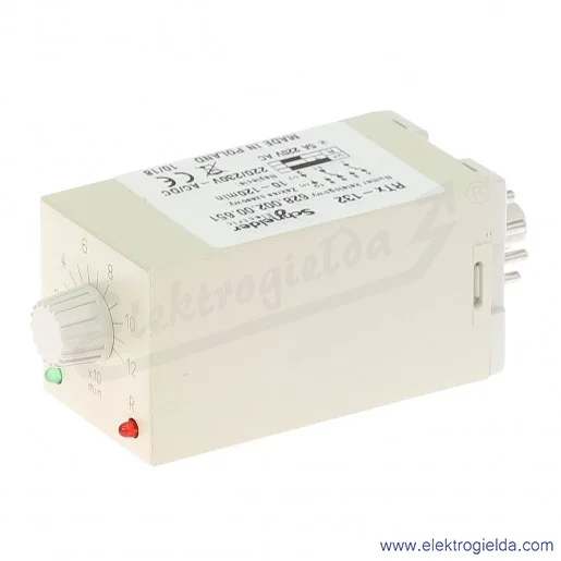 Przekaźnik czasowy 628-002-00-651, RTX132, 230VAC/DC, 10-120min