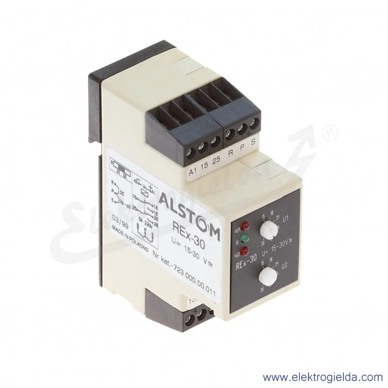 Przekaźnik pomiarowy 723-000-00-011, REX-30, 15-30VAC/DC