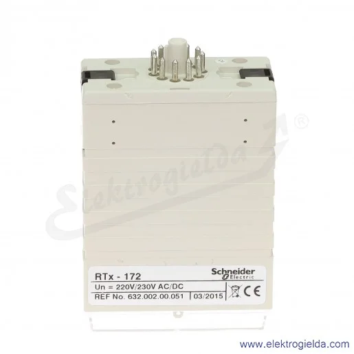 Przekaźnik czasowy 632-002-00-051, RTX172, 220/230VAC/DC