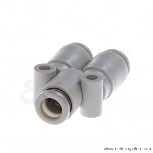 Tr&oacute;jnik wtykowy Y KQ2U06-00A, Fi 6mm