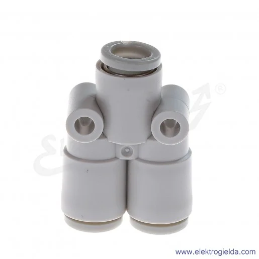 Tr&oacute;jnik wtykowy Y KQ2U06-00A, Fi 6mm