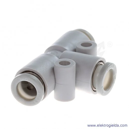 Tr&oacute;jnik wtykowy KQ2T06-00A, Fi 6mm