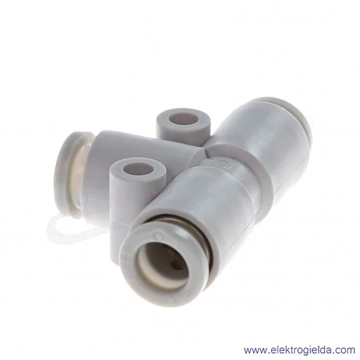 Tr&oacute;jnik wtykowy KQ2T06-00A, Fi 6mm