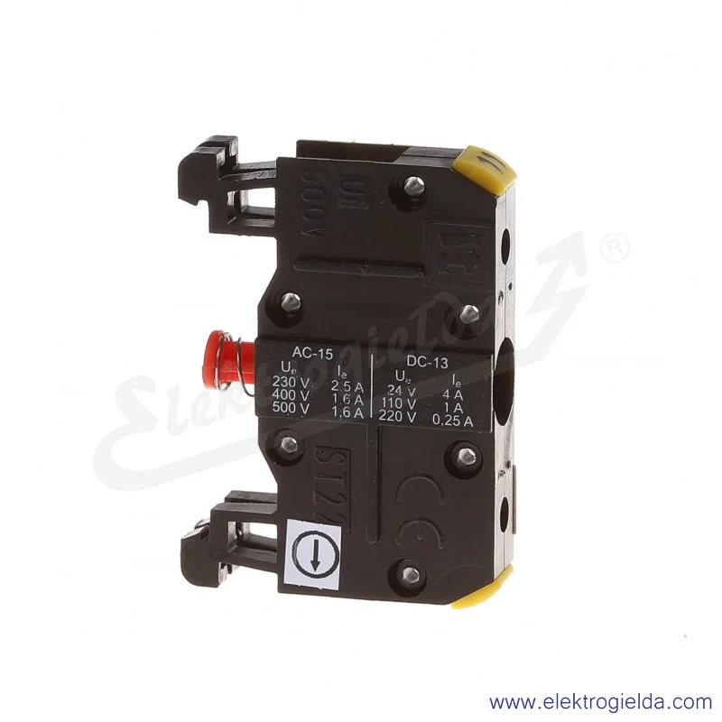 Łącznik z torem rozwiernym (01) kolor czerwony NC ST22\01-1