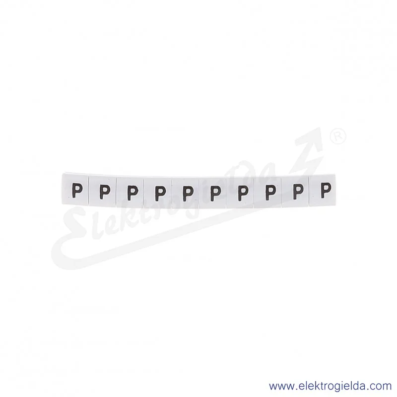 Oznacznik opisowy R34RR-02050407200, EZ-5B *P*, biały, 100szt