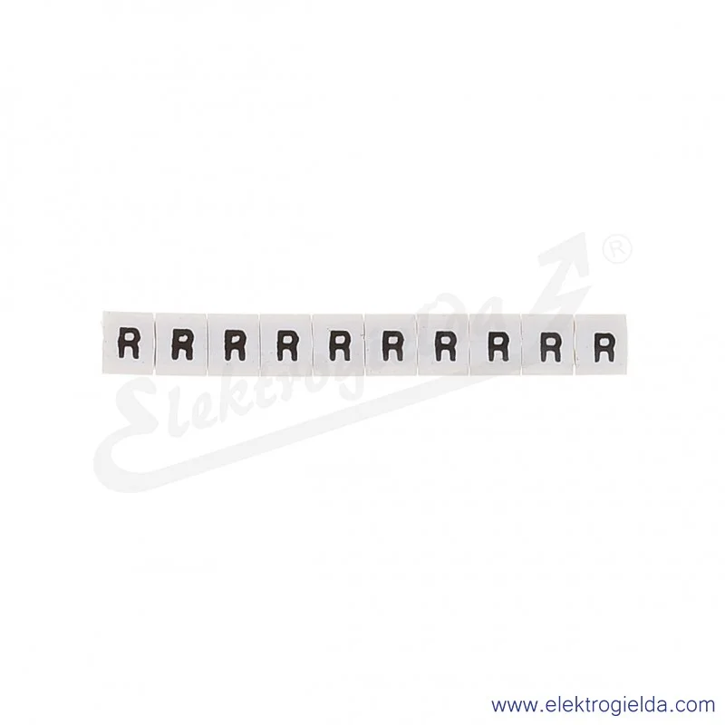 Oznacznik opisowy R34RR-02050407400, EZ-5B *R*, biały, 100szt