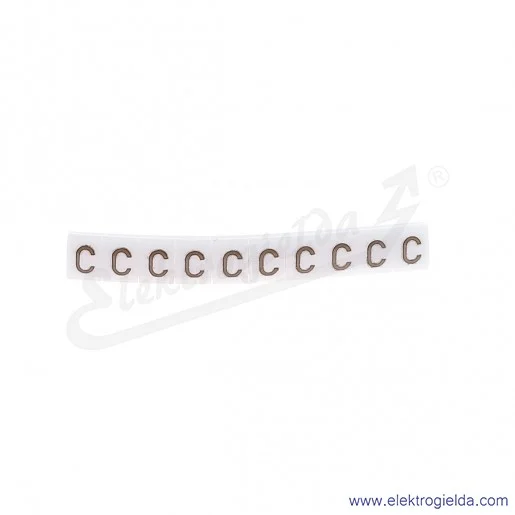 Oznacznik opisowy R34RR-02050405800, EZ-5B *C*, biały, 100szt