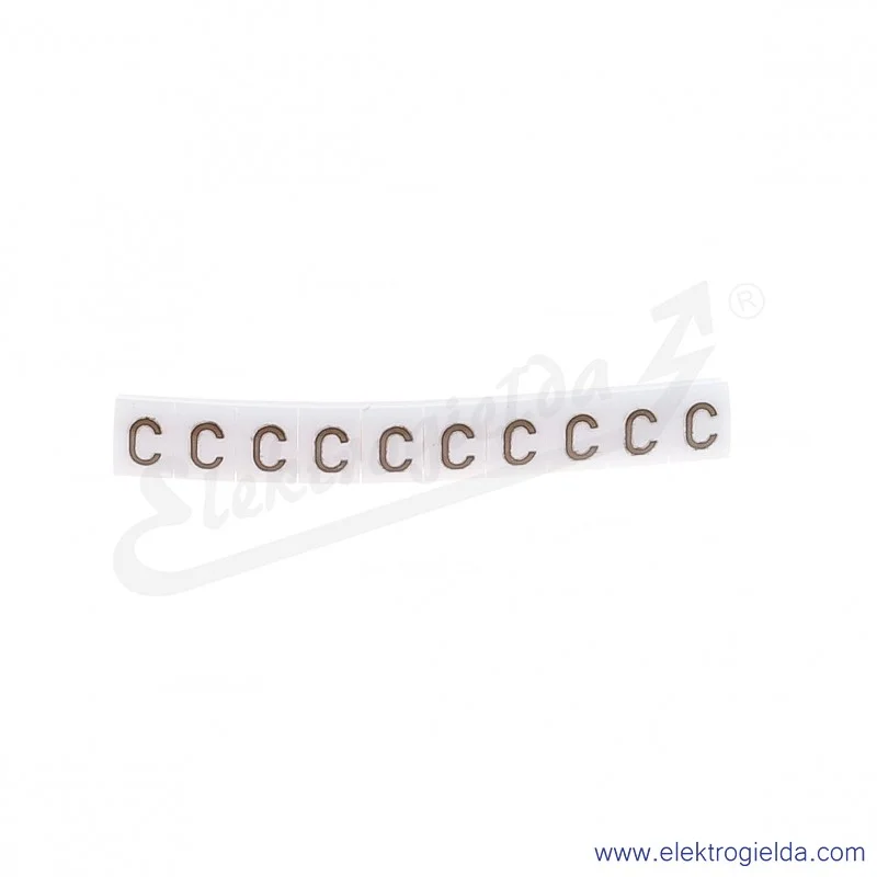 Oznacznik opisowy R34RR-02050405800, EZ-5B *C*, biały, 100szt