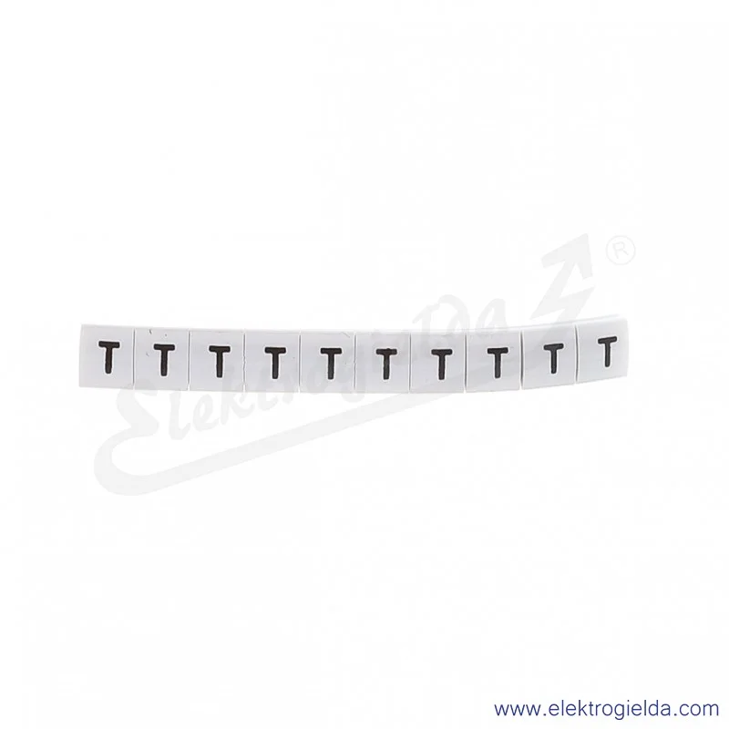 Oznacznik opisowy R34RR-02050407600, EZ-5B *T*, biały, 100szt