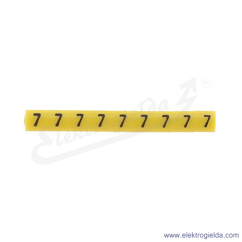 Oznacznik opisowy E04ZP-01020200800, OZ 1 *7*, żółty, 100szt