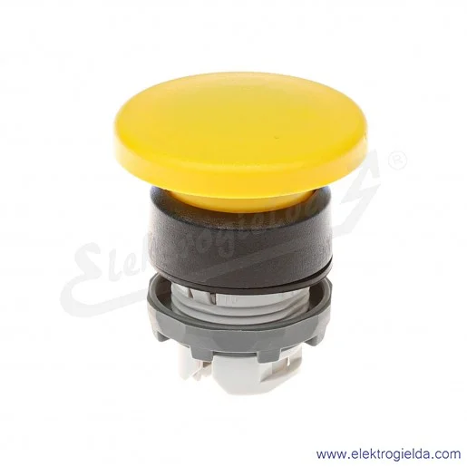 Napęd przycisku MPM110Y, żółty, 22mm, grzybkowy, IP66, samopowrotny