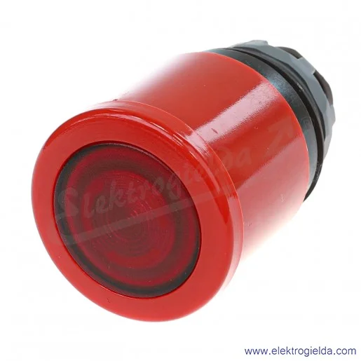 Napęd przycisku MPMT311R, podświetlany, 22.5mm, czerwony ryglowany, IP66