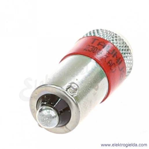 Żar&oacute;wka LED KA2-2221, LR-230VAC, BA9S,  czerwona