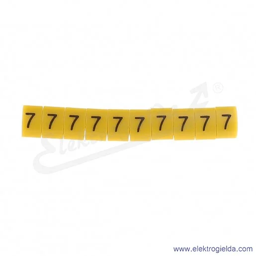 Oznacznik opisowy E04ZP-01020400800, OZ 2 *7*, żółty, 100szt