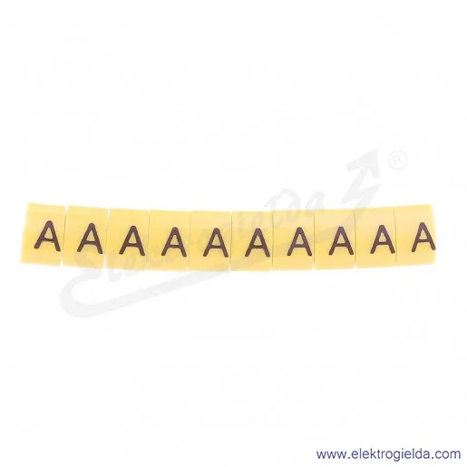 Oznacznik opisowy E04ZP-01020401200, OZ 2 *A*, ż&oacute;łty, 100szt