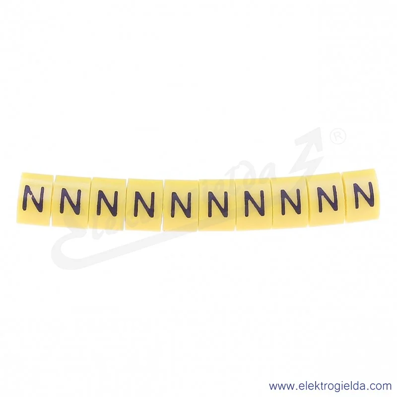 Oznacznik opisowy E04ZP-01020402600, OZ 2 *N*, żółty, 100szt