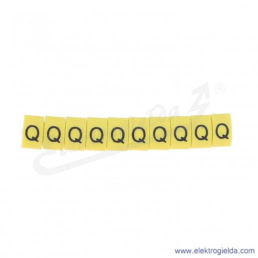 Oznacznik opisowy E04ZP-01020402900, OZ 2 *Q*, ż&oacute;łty, 100szt