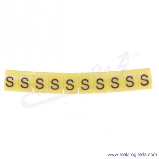 Oznacznik opisowy E04ZP-01020403100, OZ 2 *S*, ż&oacute;łty, 100szt