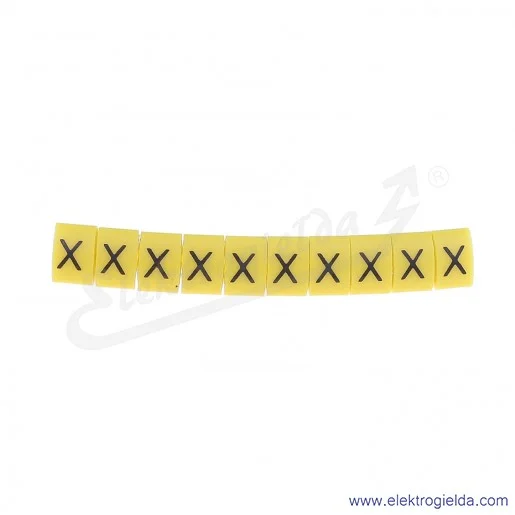 Oznacznik opisowy E04ZP-01020403600, OZ 2 *X*, żółty, 100szt