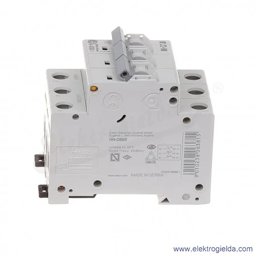 Wyłącznik nadprądowy HN-C63/3 3P C 63A AC 6kA