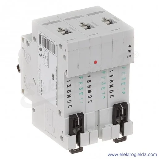 Wyłącznik nadprądowy trzytorowy CLS6-B13 3P B 13A AC 6kA