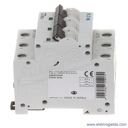 Wyłącznik nadprądowy trzytorowy CLS6-B13 3P B 13A AC 6kA