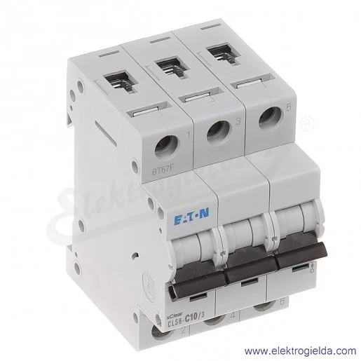 Wyłącznik nadprądowy trzytorowy CLS6-C10 3P C 10A AC 6kA