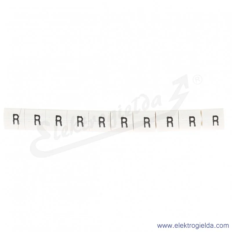 Oznacznik opisowy R34RR-02050204900, EZ-6B *R*, biały, 100szt