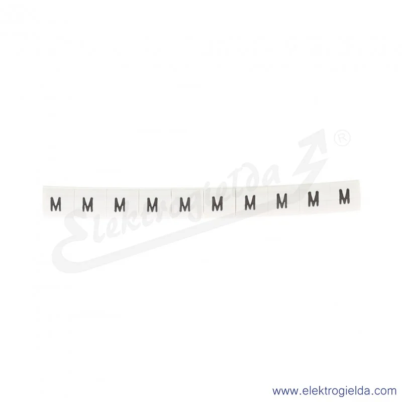 Oznacznik opisowy R34RR-02050204700, EZ-6B *M*, biały, 100szt