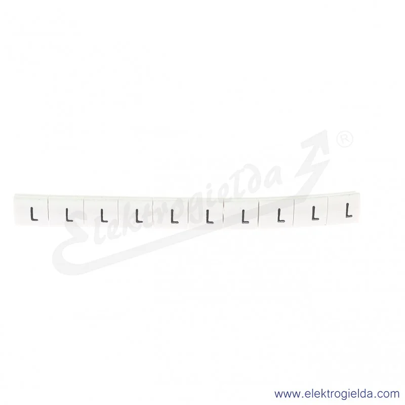 Oznacznik opisowy R34RR-02050204500, EZ-6B *L*, biały, 100szt