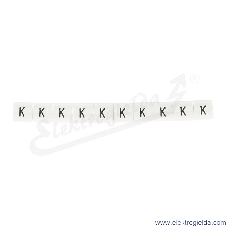 Oznacznik opisowy R34RR-02050204400, EZ-6B *K*, biały, 100szt
