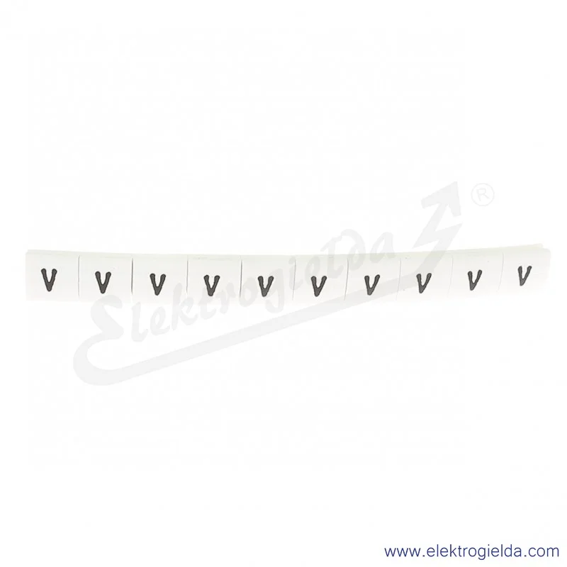Oznacznik opisowy R34RR-02050205500, EZ-6B *V*, biały, 100szt