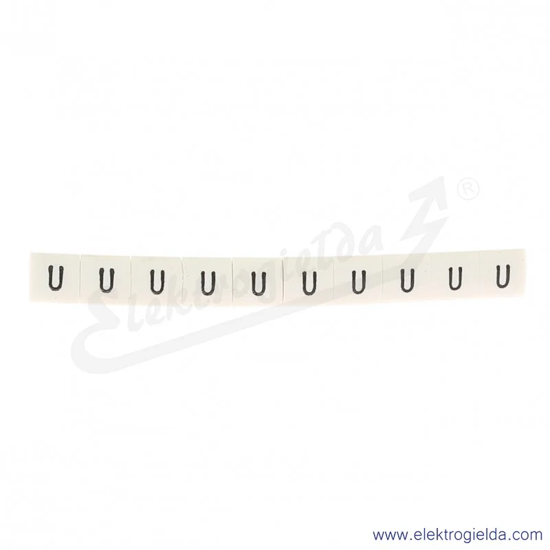 Oznacznik opisowy R34RR-02050205400, EZ-6B *U*, biały, 100szt