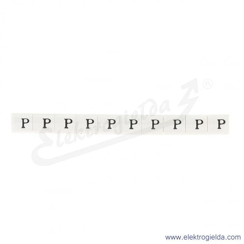 Oznacznik opisowy R34RR-0205040720, EZ-6B *P*, biały, 100szt