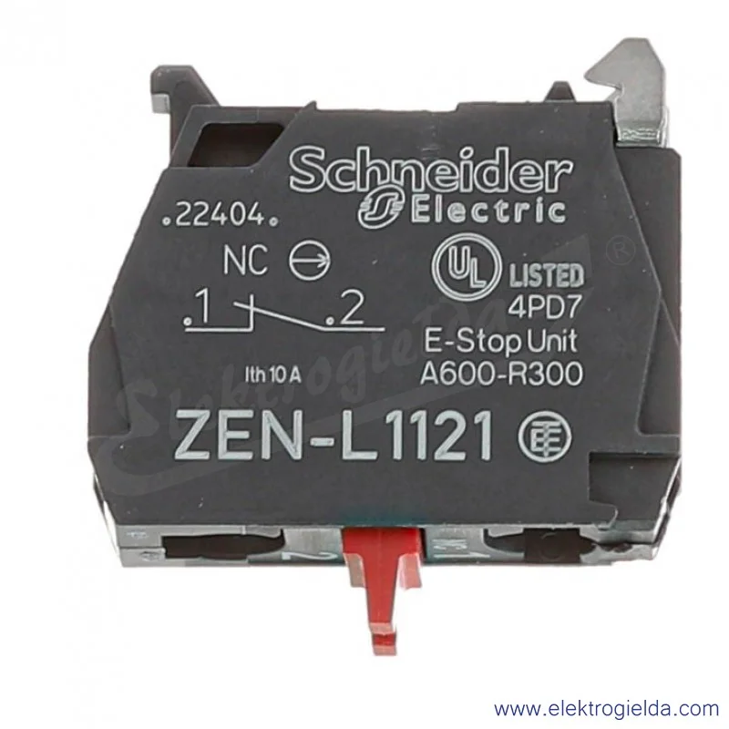 Styk pomocniczy ZENL1121 rozwierny, 1NC